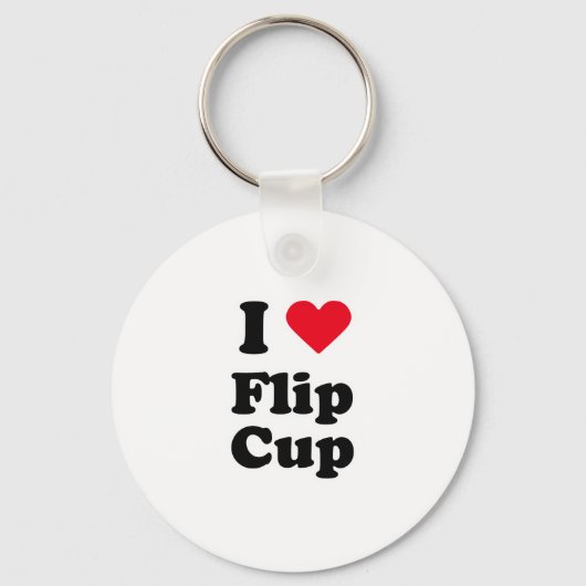 Ik hou van flip cup sleutelhanger (Voorkant)