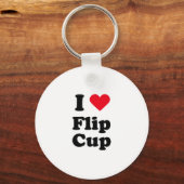 Ik hou van flip cup sleutelhanger (Voorkant)