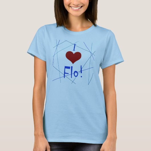Ik hou van Flo shirt (Voorkant)