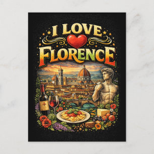 Ik hou van Florence Briefkaart