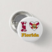 Ik hou van Florida Ronde Button 3,2 Cm (Voorkant /achterkant)