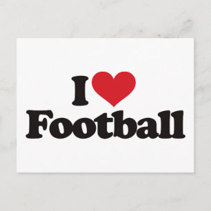 Ik hou van Football Briefkaart