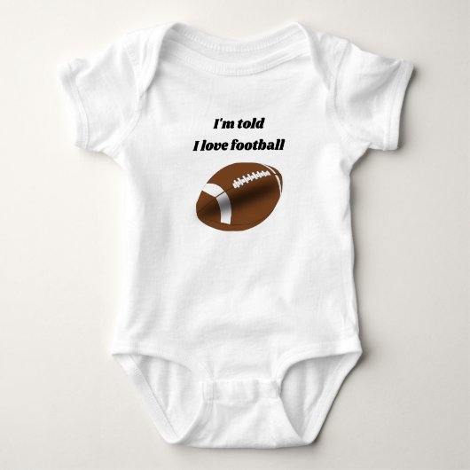 Ik hou van Football design Romper (Voorkant)