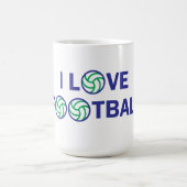 Ik hou van football koffiemok (Center)