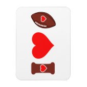 Ik hou van Football Magneet (Verticaal)