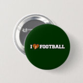 Ik hou van Football Ronde Button 5,7 Cm (Voorkant /achterkant)