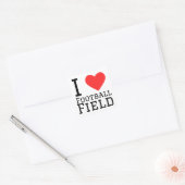 Ik hou van football veld Sticker (Envelop)
