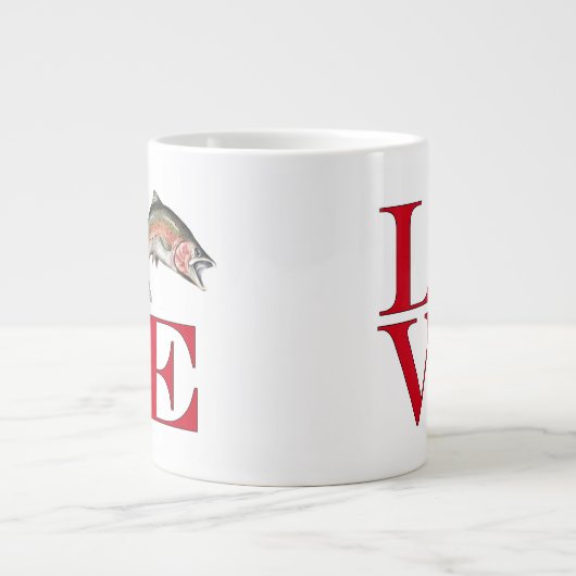 Ik hou van forel extra grote beker (Voorkant)