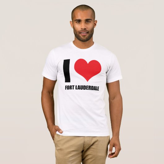Ik hou van Fort Lauderdale T-shirt (Voorkant volledig)