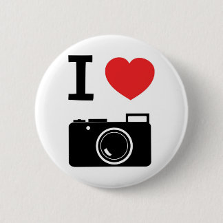 Ik hou van fotografie ronde button 5,7 cm