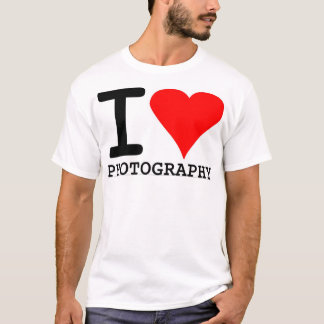 Ik hou van fotografie t-shirt