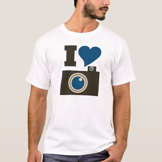 Ik hou van fotografie t-shirt (Voorkant)