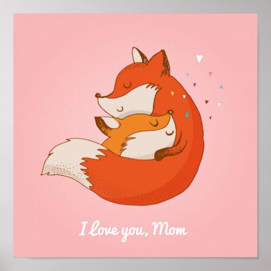 Ik hou van Fox Wall Print | Fox Wall Print (Voorkant)