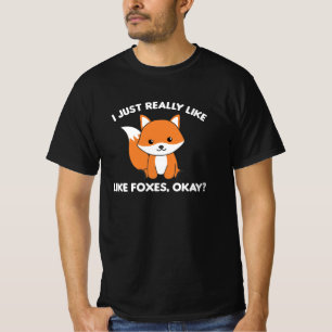 Ik hou van Foxes, grappige Fox T-shirt