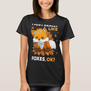 Ik hou van Foxes OK Cute Fox T-shirt