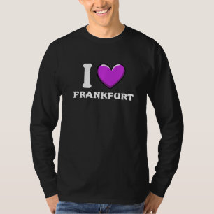 Ik hou van Frankfurt Duitse Vlag Premium T-shirt