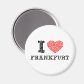 Ik hou van Frankfurt Magneet (Voorkant / Achterkant)