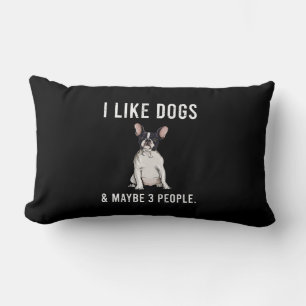 Ik hou van Franse Bulldog Honden en misschien 3 me Kussen