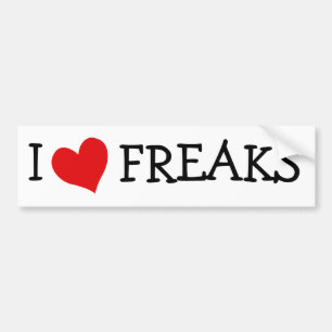 Ik hou van Freaks Bumpersticker