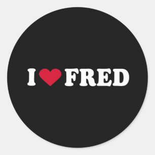IK HOU VAN FRED RONDE STICKER