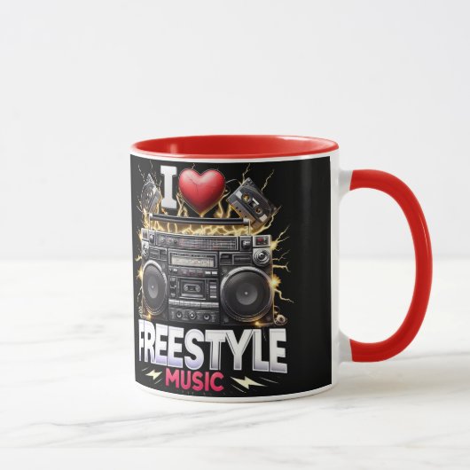 Ik hou van Freestyle Muziek Mok (Rechts)