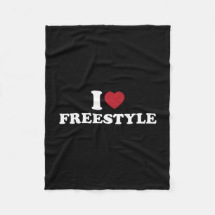 Ik hou van freestyle schaatstrucs skateboarden sch fleece deken