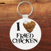 Ik hou van Fried Chicken Sleutelhanger (Voorkant)