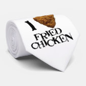 Ik hou van Fried Chicken Stropdas (Opgerold)
