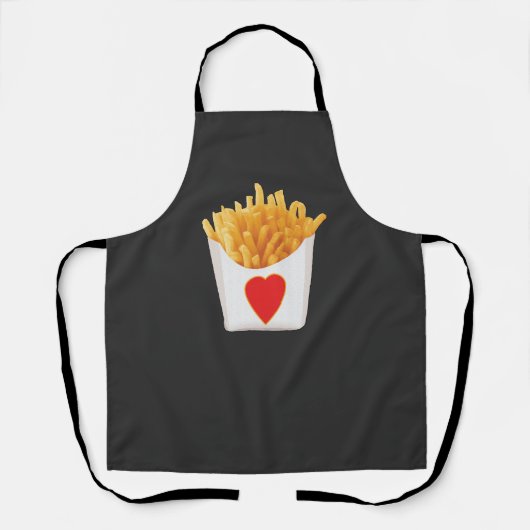 Ik hou van frietjes  schort (Voorkant)