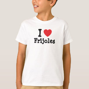 Ik hou van Frijoles hart T-Shirt