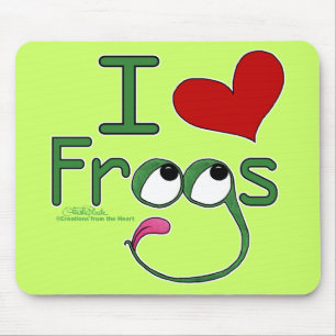 Ik hou van FROGS Muismat