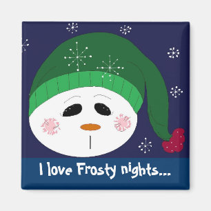 Ik hou van Frosty Nights Magneet
