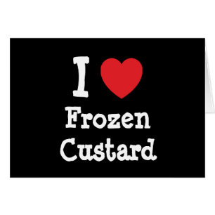 Ik hou van Frozen Custard hart T-Shirt