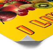 Ik hou van fruit poster (Hoek)