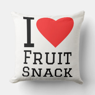 Ik hou van fruit snack kussen