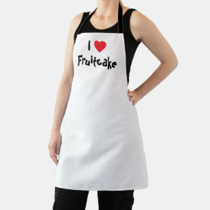 Ik hou van Fruitcake Kerst Bakken Schort