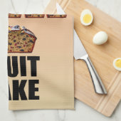 Ik hou van fruitcake theedoek (Quarter Fold)