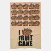 Ik hou van fruitcake theedoek (Verticaal)
