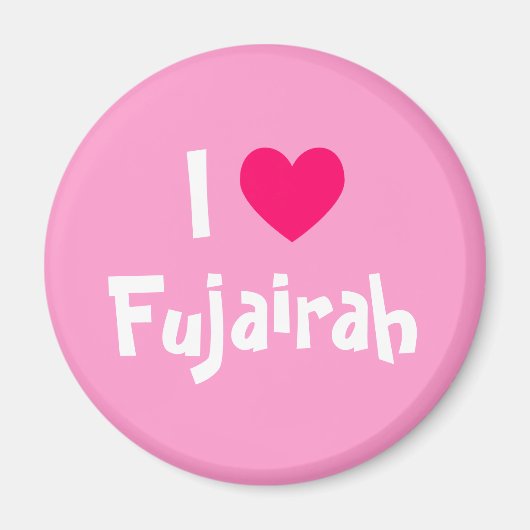 Ik hou van Fujairah Magneet (Voorkant)