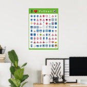 Ik hou van Fußball Poster (Thuiskantoor)