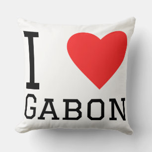 Ik hou van Gabon Kussen