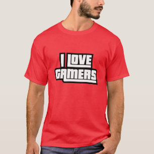 Ik hou van gamers t-shirt