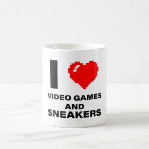 Ik hou van games en sneakers koffiemok