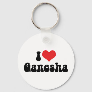 Ik hou van Ganesha-sleutelhanger Sleutelhanger