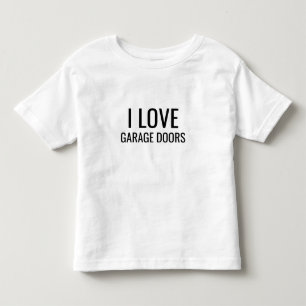 Ik hou van garagedeuren Kerstcadeau Grappig Kinder Shirts