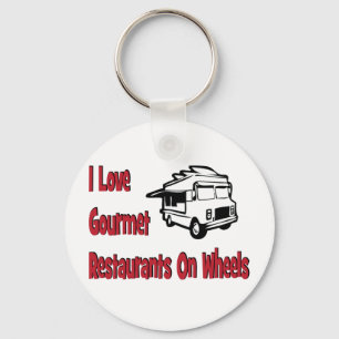 Ik hou van gastronomische restaurants op wielen sleutelhanger
