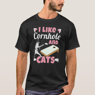 Ik hou van gaten en katten t-shirt