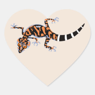Ik hou van GECKOS - Hagedis - Natuur - Wildlife- Hart Sticker