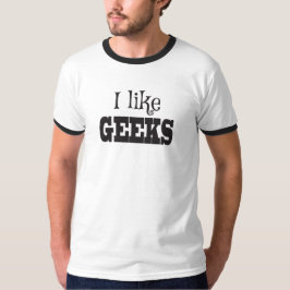 Ik hou van Geeks, alleen van nerds T-shirt