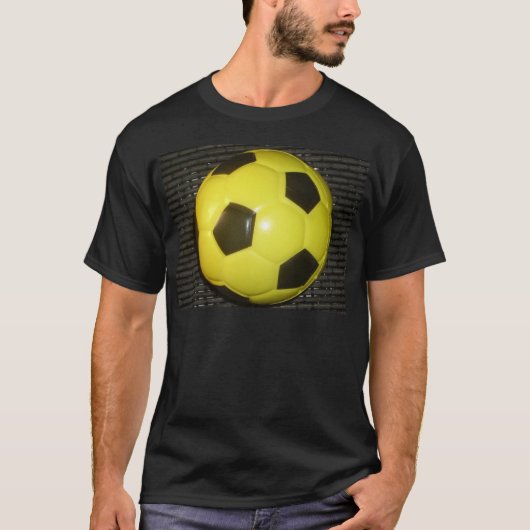 Ik hou van geel en zwart Football met compassie T-shirt (Voorkant)